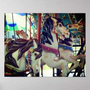 Affiche Trio Cheval Carrousel Fiery