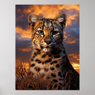 Affiche Trio d'affiches de prédateurs de la nature sauvage