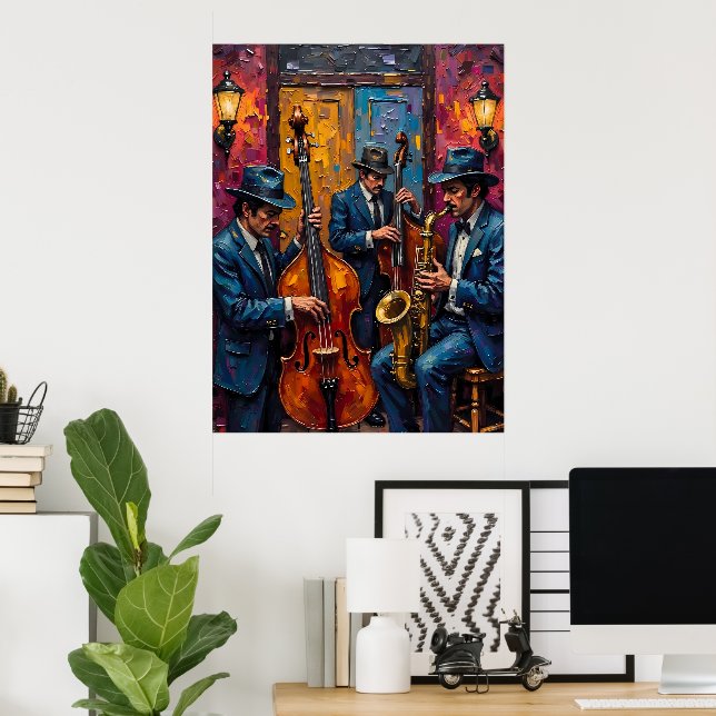 Affiche Trio de jazz (Bureau à domicile)