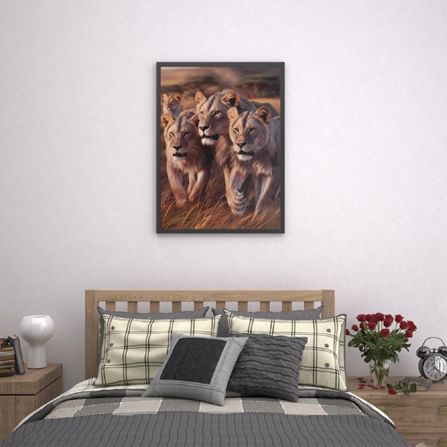 Affiche Trio Majestueux Parcours De Grandes Herbes (Créateur téléchargé)