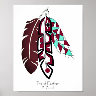 Affiche Trio of Feathers Original Art