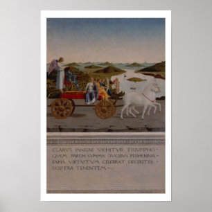 Affiche Triomphe de Federigo da Montefeltro, duc d'Urbino