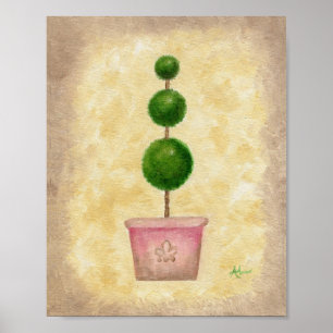 Affiche Triple Globe Topiary art print