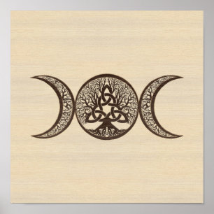 Affiche Triple Lune Triquetra
