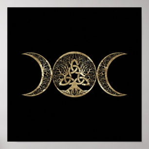 Affiche Triple Lune Triquetra