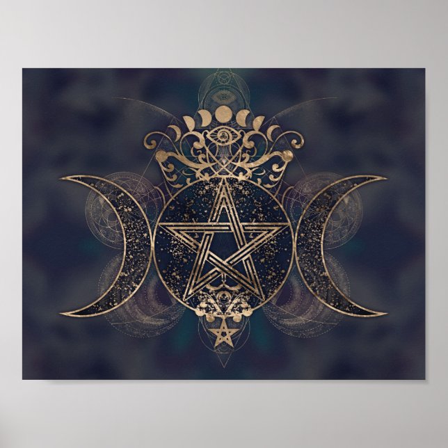 Affiche Triple Moon - Triple Goddess Gold et Purple (Devant)
