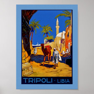Affiche Tripoli - Libia (Libye)