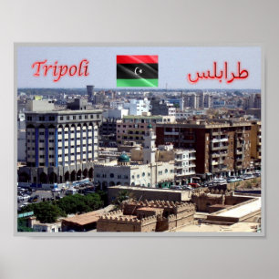Affiche Tripoli - Lybia - Panorama -