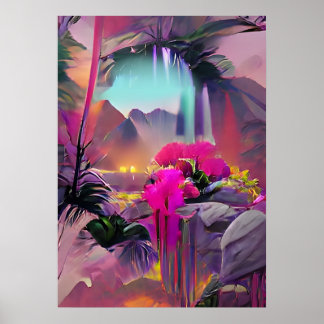 Affiche Tripping Balls Art - Places Psychédéliques