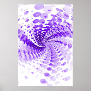 Affiche Trippy : Illustration abstraite de pourpre