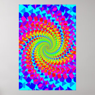 Affiche Trippy Poster: Abstract Psychedelic
