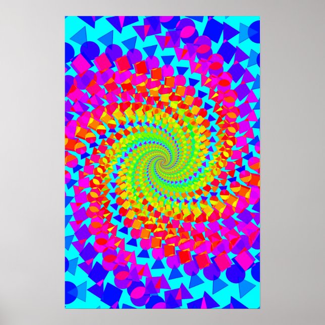 Affiche Trippy Poster: Abstract Psychedelic (Devant)