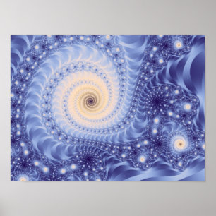 Affiche Trippy Psychedelic Starstorm Fine Fractal