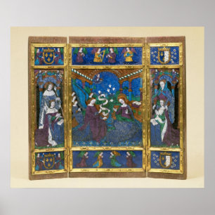 Affiche Triptyque de Louis XII et Anne de la Bretagne