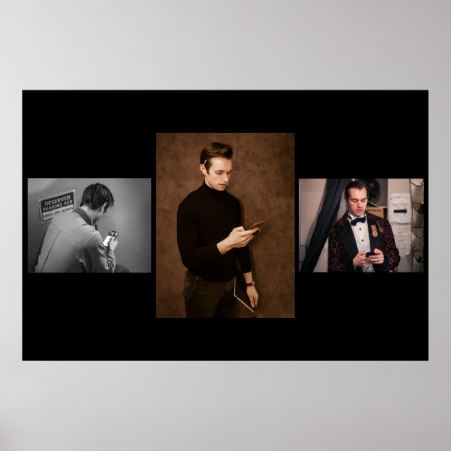 Affiche Triptyque de téléphone portable (Devant)