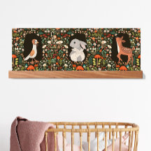 Triptyque Floral Boho de la forêt