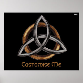 Affiche Triquetra (Brown/Argent)