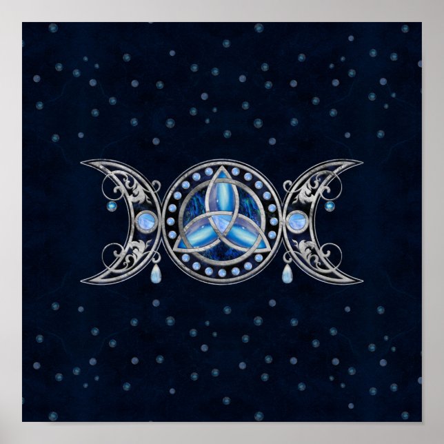 Affiche Triquetra Triquetra Triple Lune avec Pierre Lune (Devant)