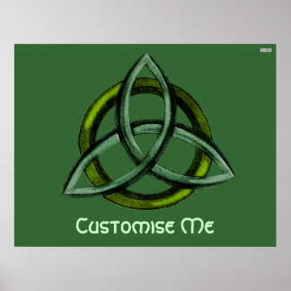 Affiche Triquetra (vert)