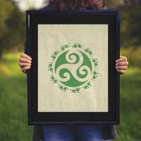 Triskelion celtique & Shamrocks
