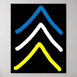 Affiche Trisomie 21 Syndrome de Down Trois Flèches Chromos