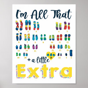 Affiche Trisomy 21 Xy Extra Chromosome Boy World Down Synd