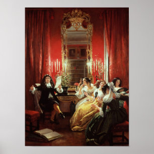 Affiche Trissotin Lecture de son Sonnet