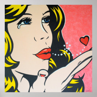 Affiche Triste adieu - Art pop original