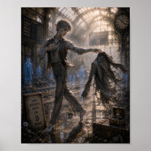Affiche Tristesse / Danseur Lent / Gare