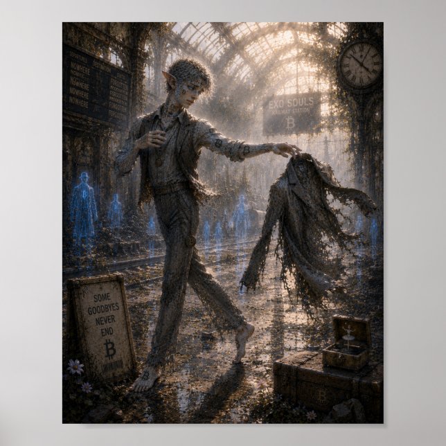 Affiche Tristesse / Danseur Lent / Gare (Devant)