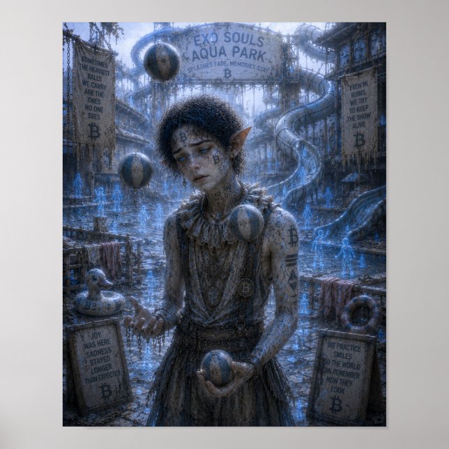 Affiche Tristesse / Jongleur / Parc Aquatique (Devant)