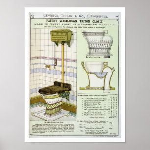 Affiche Triton Closet d'un catalogue de produits sanitaire