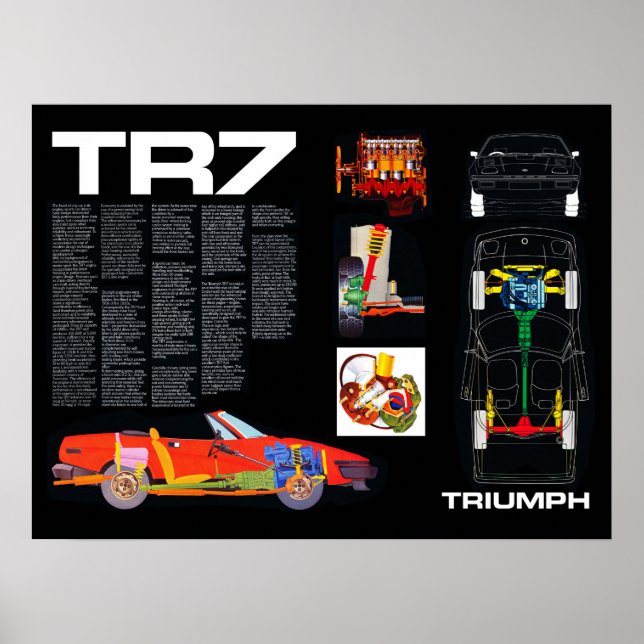 Affiche Triumph TR7 Engineering (Devant)