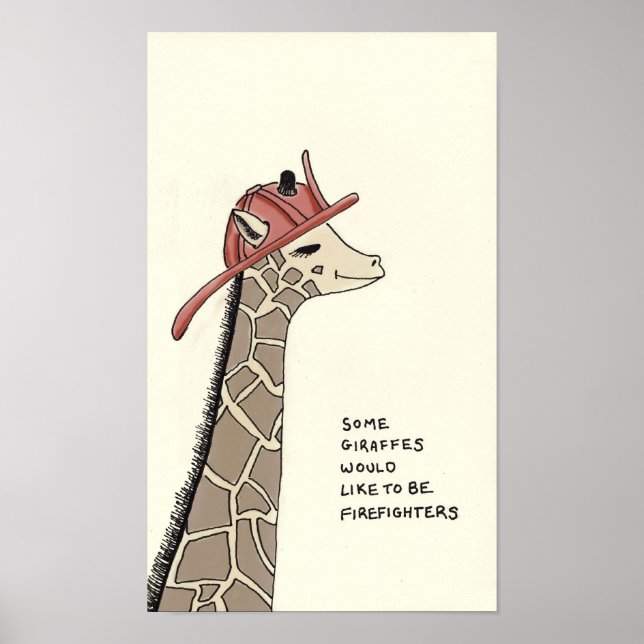 Affiche trivia girafe (Devant)