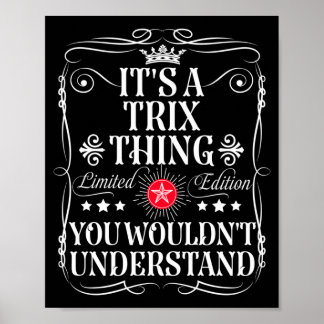 Affiche Trix Nomme Une Chose Trix Qu'on Ne Comprendrait Pa