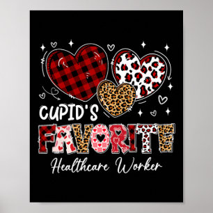Affiche Trois Coeurs Cupid''s Favorite Healthcare Worker V