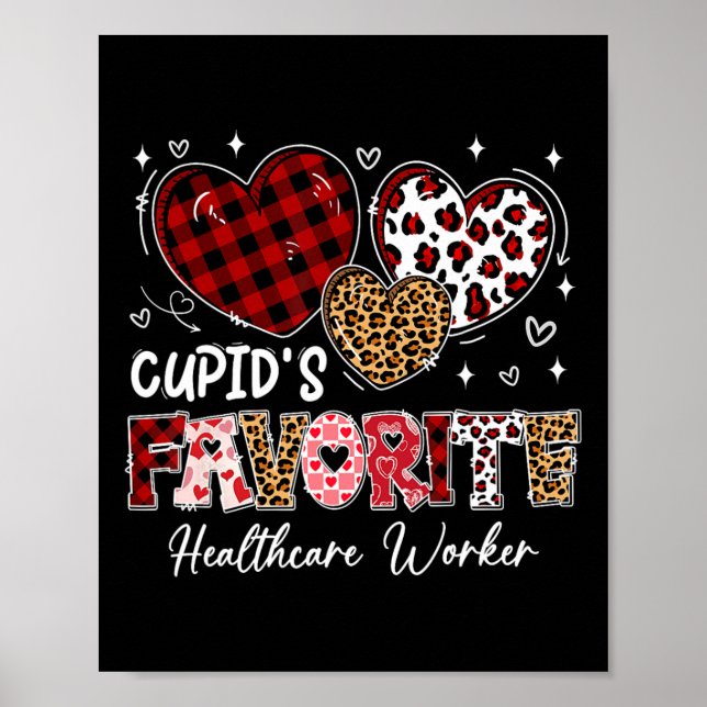 Affiche Trois Coeurs Cupid''s Favorite Healthcare Worker V (Devant)