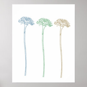 Affiche Trois Dandelions