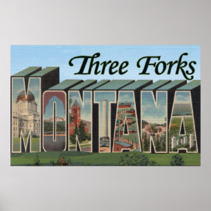 Affiche Trois fourchettes, Montana
