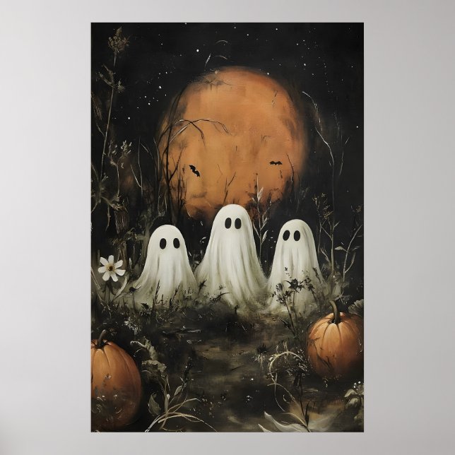 Affiche Trois jolis fantômes dans les bois – Lumière de ci (Devant)