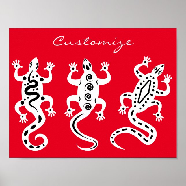 Affiche Trois Lizards Thunder_Cove style sud-ouest (Devant)