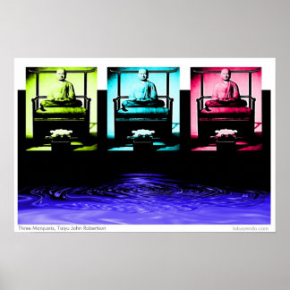 Affiche trois manjusris