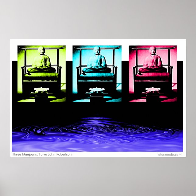 Affiche trois manjusris (Devant)