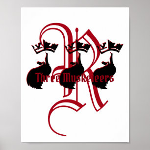 Affiche Trois mousquetaires avec Knight Initial