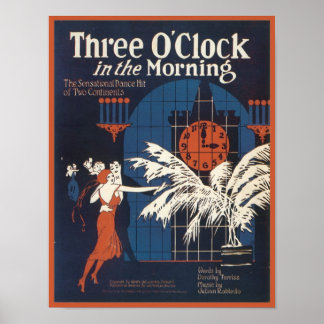 Affiche Trois O'Clock dans la couverture du morning Songbo