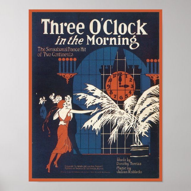 Affiche Trois O'Clock dans la couverture du morning Songbo (Devant)