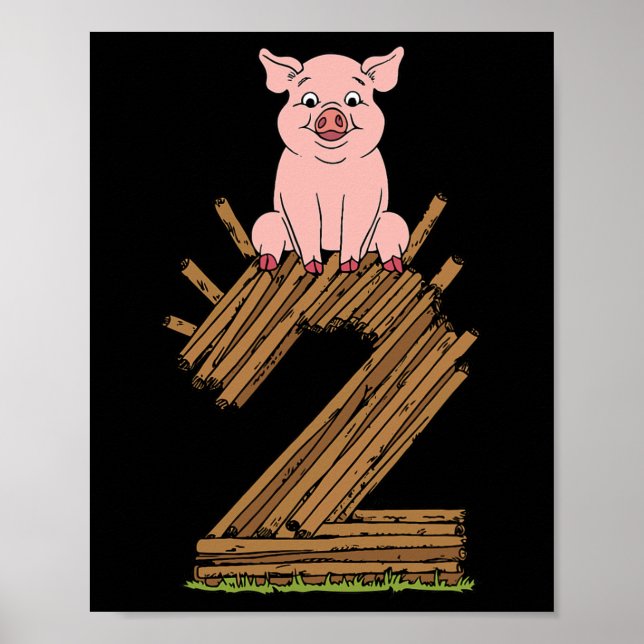 Affiche Trois Petits Cochon 2 Costume Facile Enfants Homme (Devant)