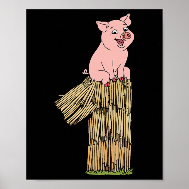 Affiche Trois petits cochons cochon 1 costume facile Enfan (Devant)