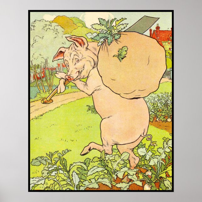Affiche Trois petits cochons : J'ai les Turnips (Devant)