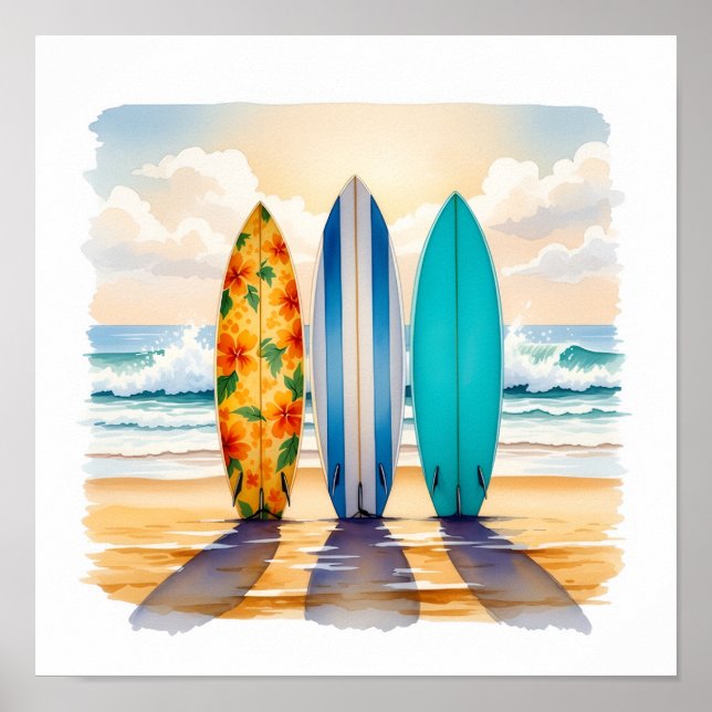Affiche Trois Petits Surf (Devant)